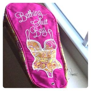 a small bag to carry around swimwear.